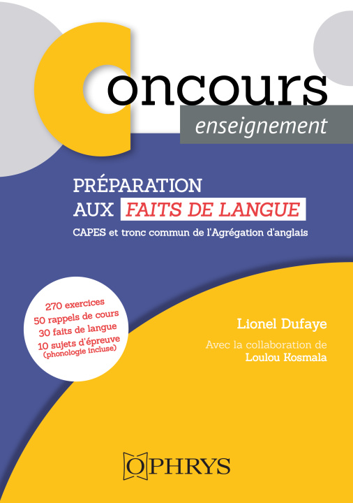 Книга Préparation aux faits de langue au CAPES d’Anglais Dufaye