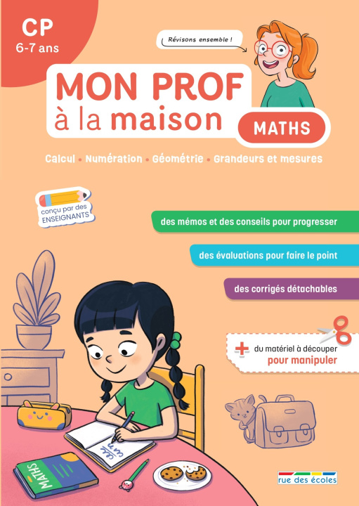 Boek Mon prof à la maison - Maths CP Mettra
