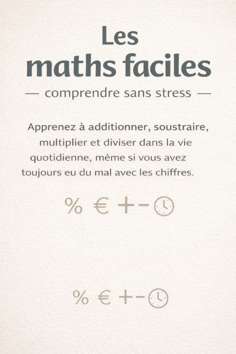 Kniha Les maths faciles - comprendre sans stress Marie Spoelhout