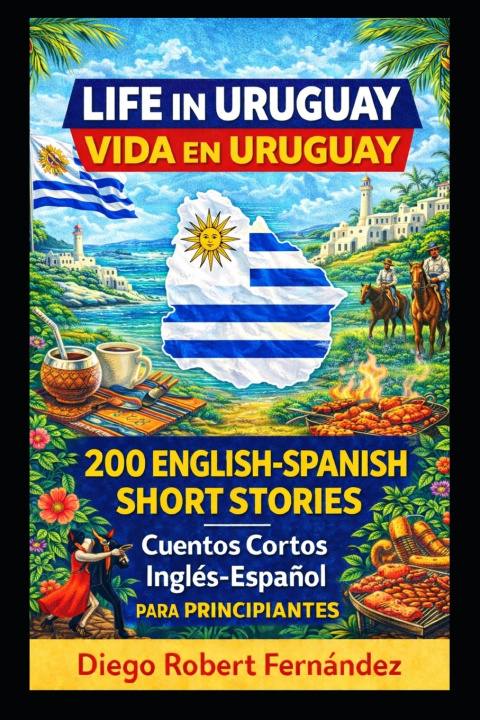 Kniha Life in Uruguay 200 English-Spanish Bilingual Short Stories for Beginners Diego Robert Fernández