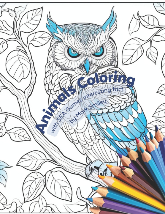Kniha Animals Coloring Mark Smiley