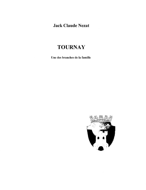 Kniha TOURNAY Jack Claude Nezat