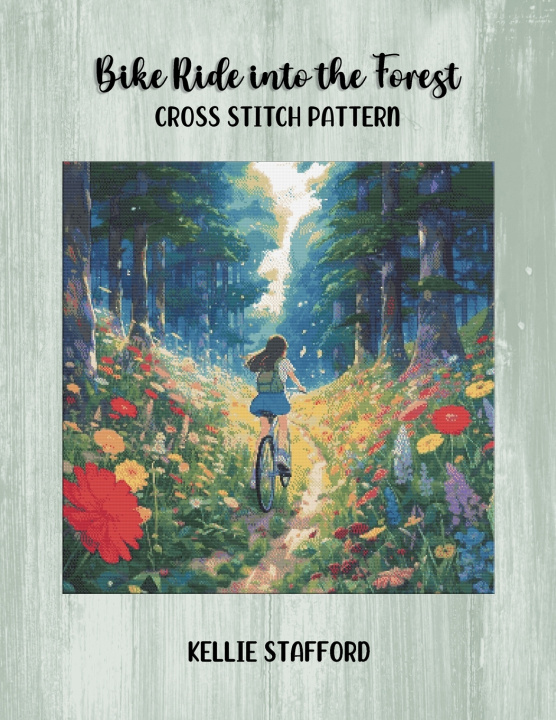 Knjiga Bike Ride into the Forest Cross Stitch Pattern Kellie Stafford