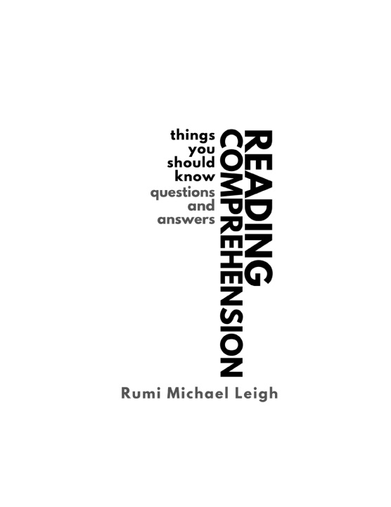 Kniha Reading comprehension Rumi Michael Leigh