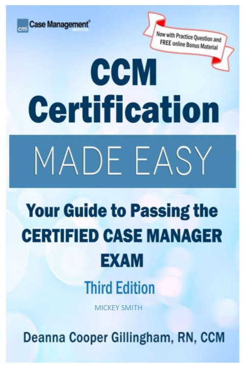 Kniha CCM Certification Made Easy Mickey Smith