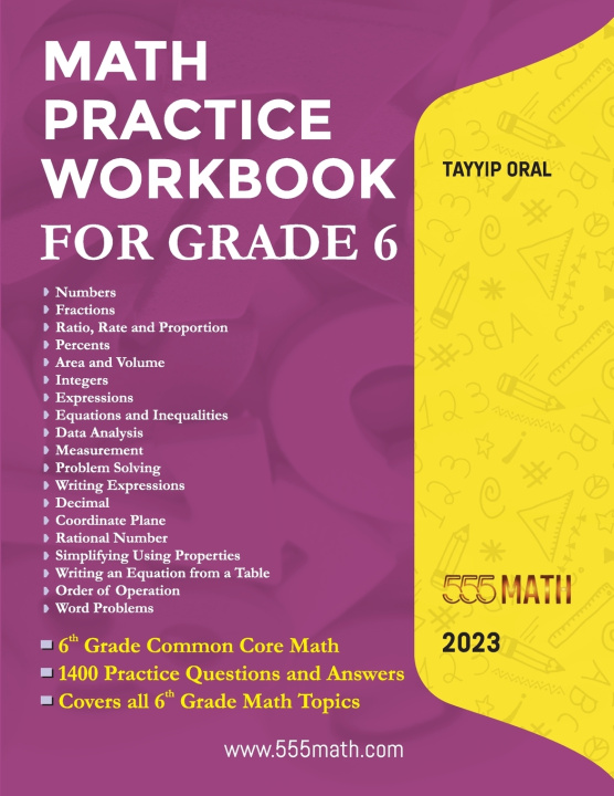 Kniha Math Practice Workbook For Grade 6 Tayyip Oral