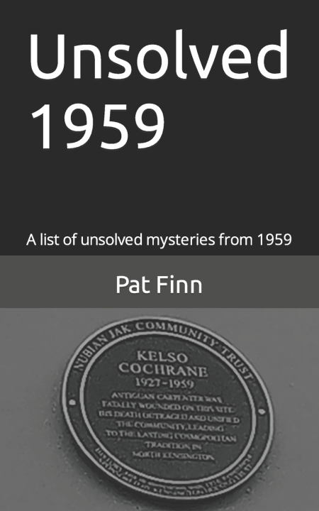Kniha Unsolved 1959 Pat Finn