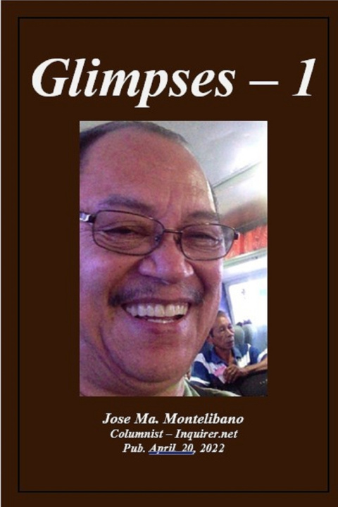 Kniha Glimpses-1 Jose Ma. Montelibano