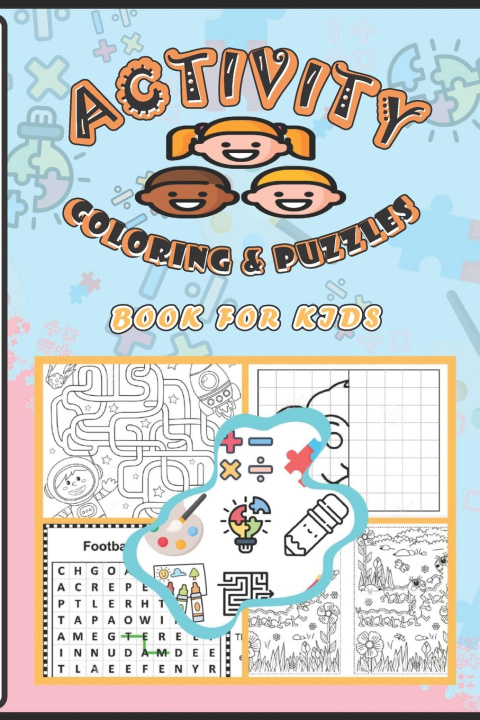 Kniha ACTIVITY COLORING AND PUZZLES MOSO PROG