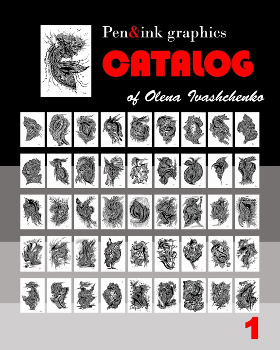 Kniha Pen&ink graphics catalog of Olena Ivashchenko Olena Ivashchenko