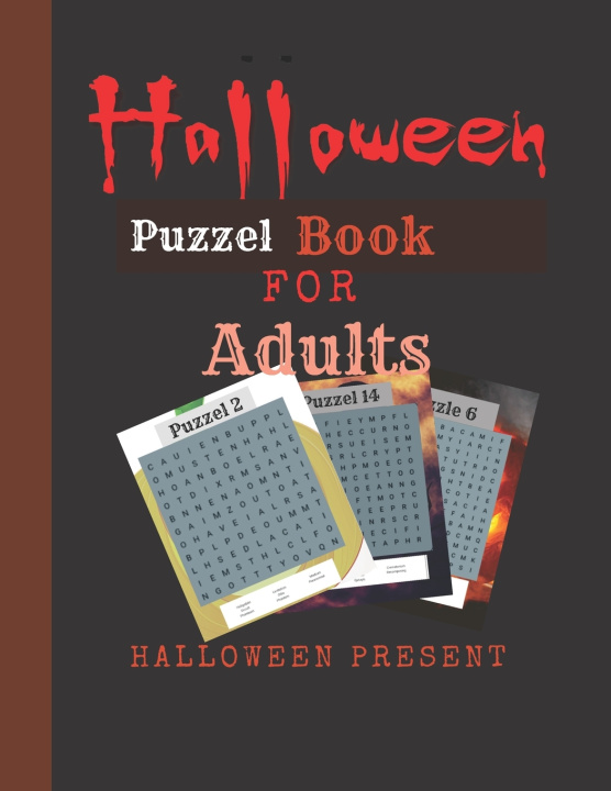 Kniha Halloween puzzel book for adults Christine Blake