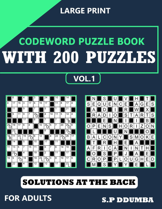 Kniha CODEWORD PUZZLE BOOK WITH 200 PUZZLES SIMON PETER DDUMBA