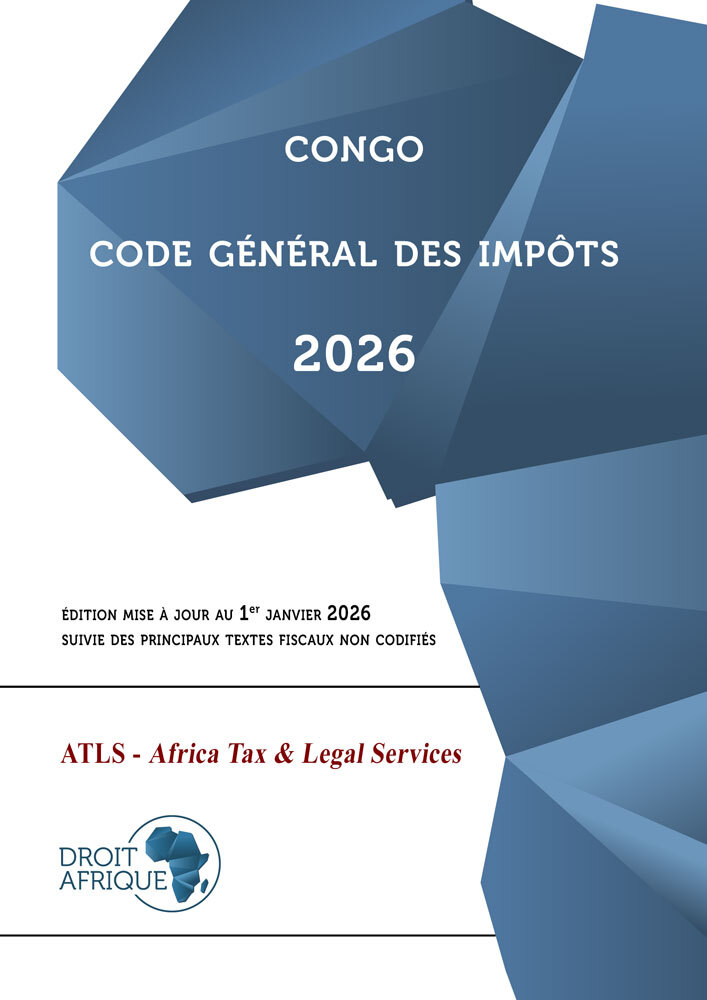 Book Congo - Code général des impôts 2026 Droit Afrique