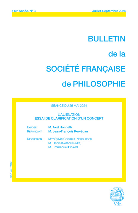 Kniha L'aliénation Axel Honneth