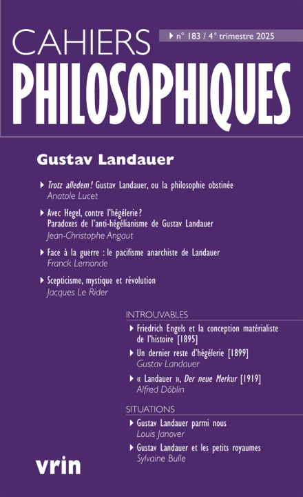 Knjiga Gustav Landauer 