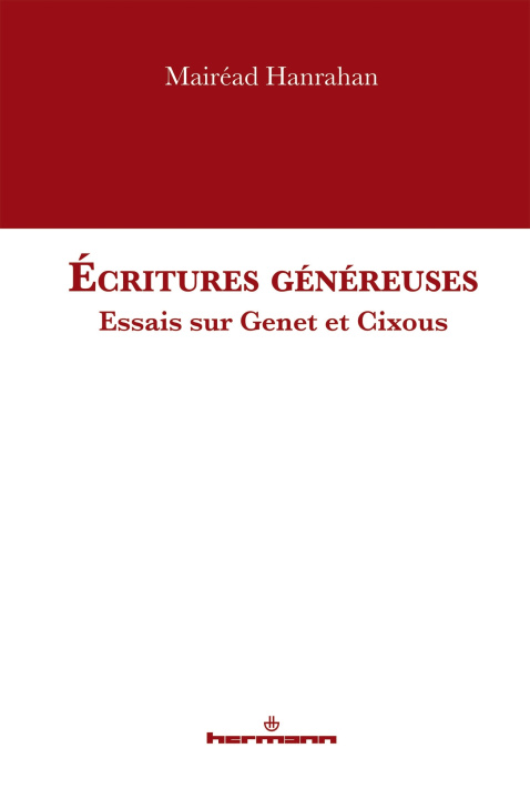 Kniha Écritures généreuses Mairéad Hanrahan