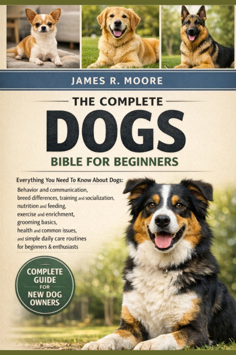 Kniha THE COMPLETE DOGS BIBLE FOR BEGINNERS James R. Moore