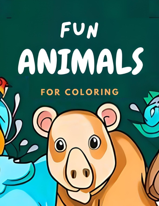 Kniha Fun Animals for Coloring Holguer Farinango