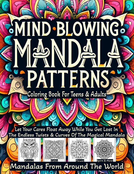 Kniha Mind blowing Mandala patterns coloring book Are Carlson