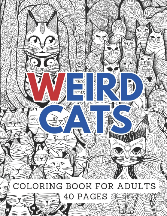 Kniha MANDALA WEIRD CATS TebyArt Solis