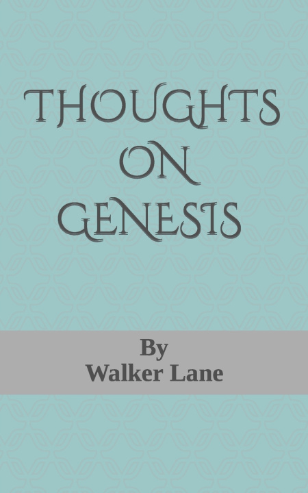 Kniha Thoughts on Genesis Walker Lane