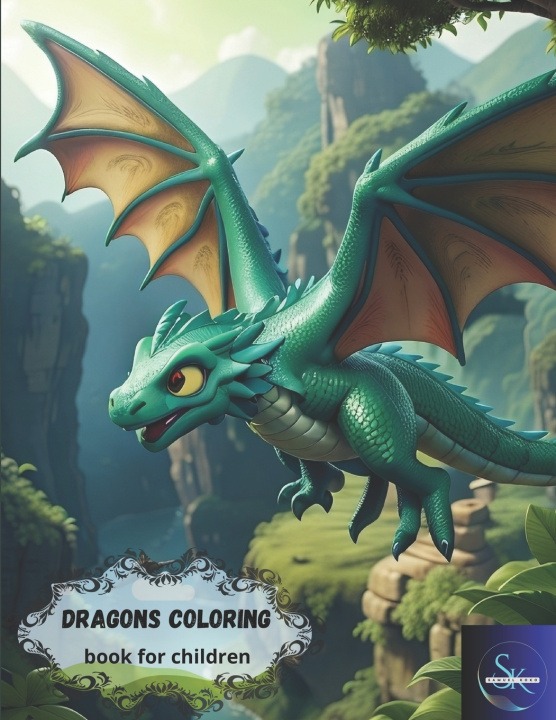 Knjiga Dragons coloring book for children Samuel Koko