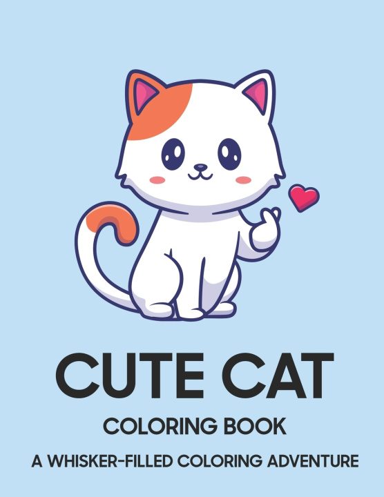 Kniha Cute Cat Coloring Book Mason Hazar