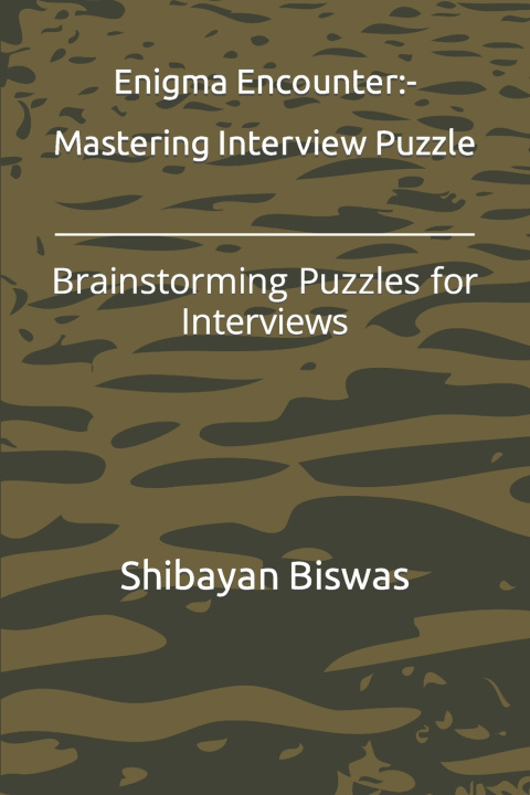 Kniha Enigma Encounter Shibayan Biswas