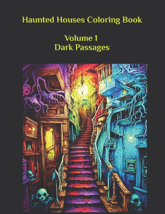 Kniha Haunted Houses Coloring Book Famously Simple