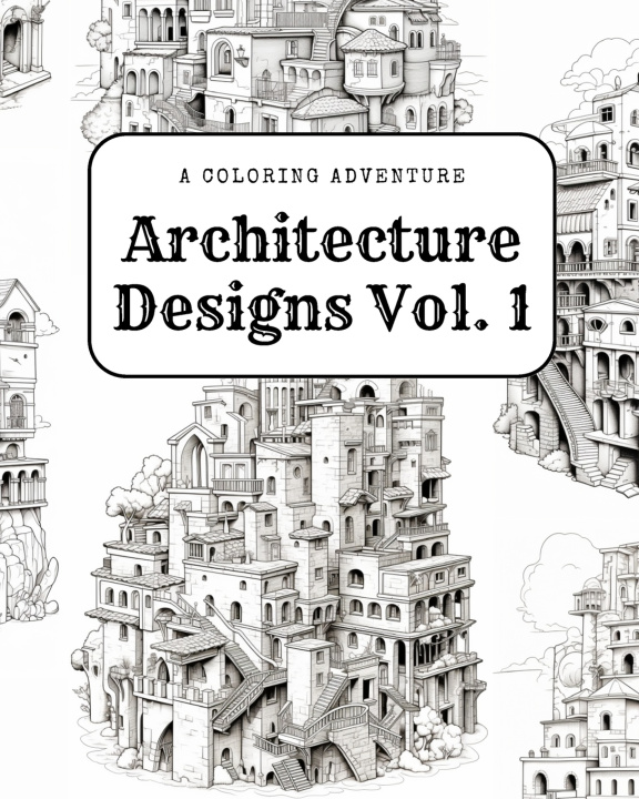 Knjiga Architecture Designs Vol. 1 ColorVerse Studios