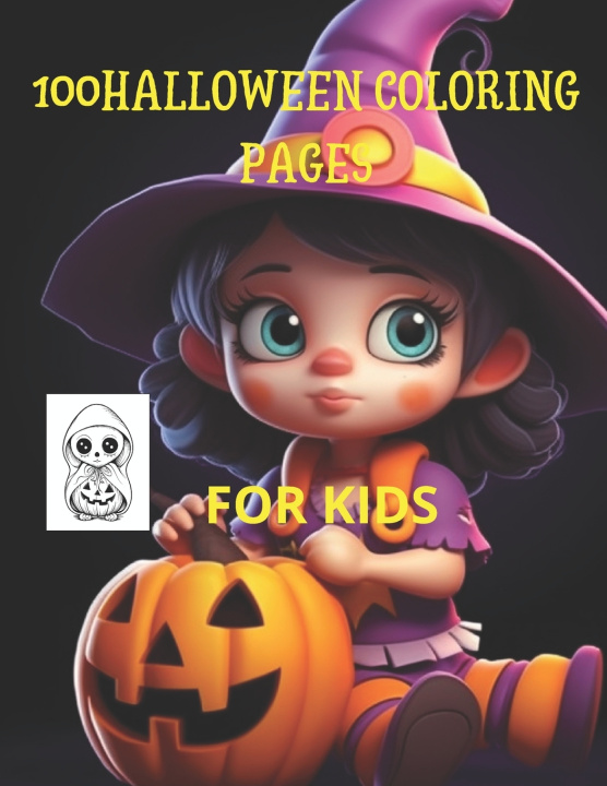 Knjiga 100 Halloween coloring pages DiMax SergioLi