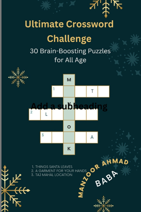 Knjiga Ultimate Crossword Challenge Manzoor Ahmad Baba