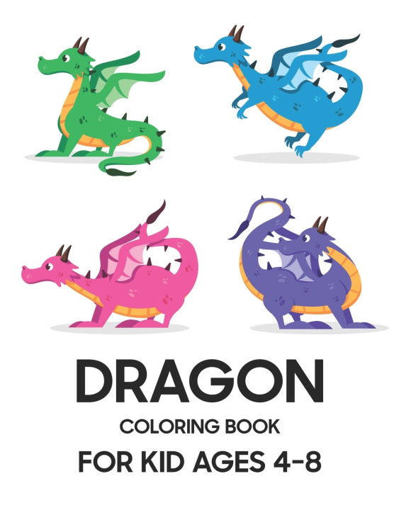Knjiga Dragon Coloring Book Jean Jackson