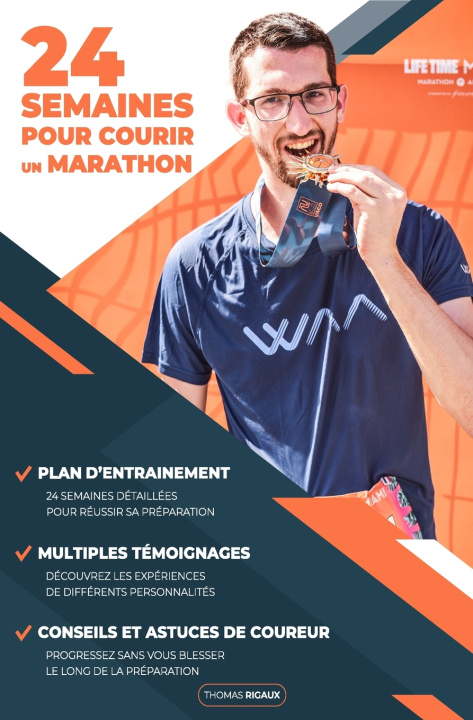 Knjiga 24 semaines pour courir un marathon Thomas Rigaux