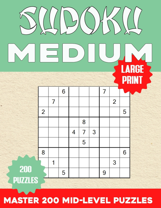 Kniha Sudoku Medium Gasy Publishing US