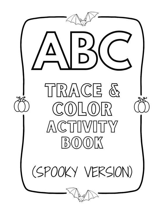 Knjiga ABC Trace & Color Activity Book (Spooky Version) Amber Neel