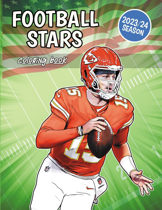 Knjiga Football Stars Coloring Book Sportz Art Creations