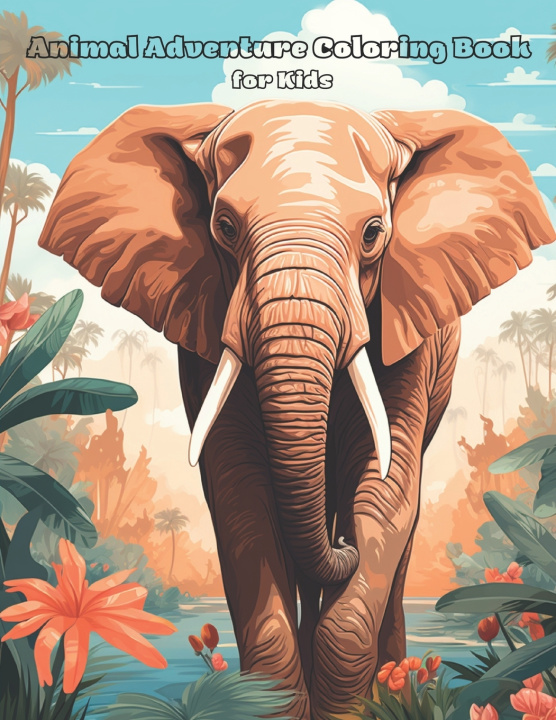Kniha Animal Adventure Coloring Book for Kids Pedro Rodriguez Font