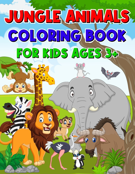Knjiga Jungle Animals Coloring Book for Kids Ages 3+ Xabier Goñi Xagoet