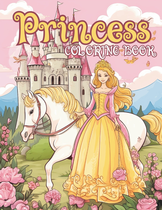 Knjiga Princess Coloring Book Blue Peak Publishing