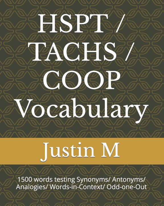 Knjiga HSPT / TACHS / COOP Vocabulary Justin M