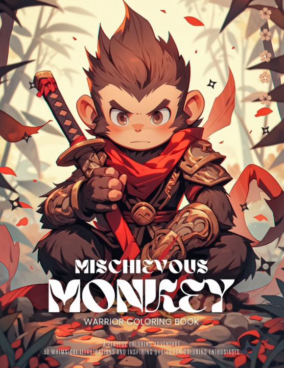 Kniha Mischievous Monkey Warrior Magic Brushstrokes