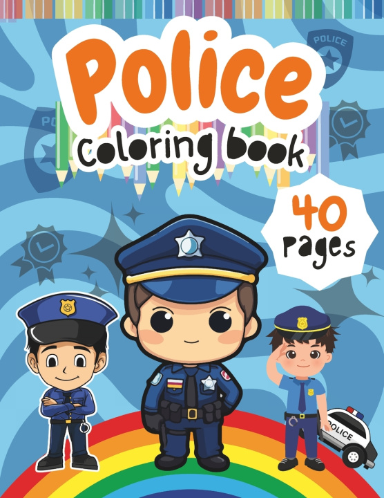 Knjiga Police Coloring Book for Kids Cham Publication