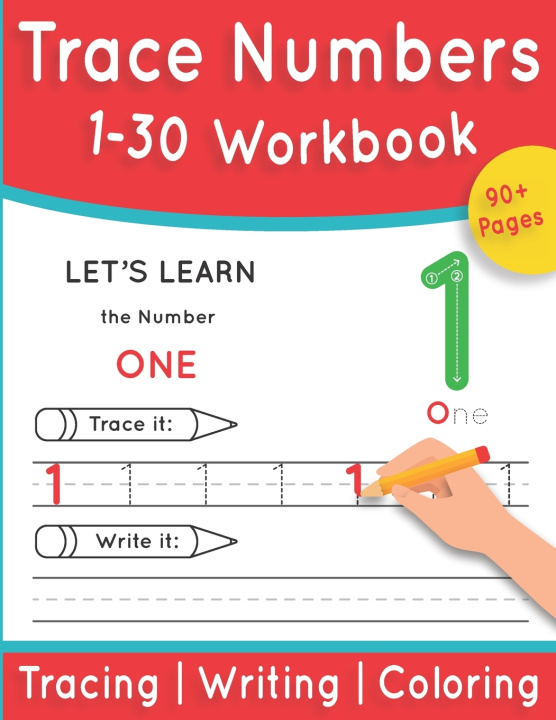 Kniha Trace Numbers 1-30 Workbok Bernel Designer