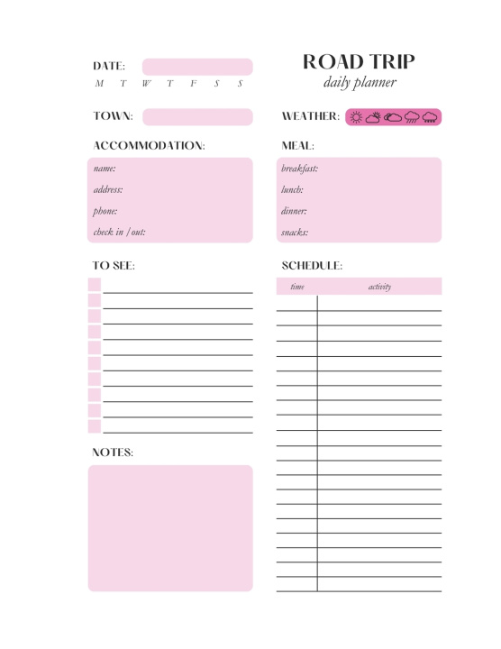 Book Road Trip Planner Valentina Bostan