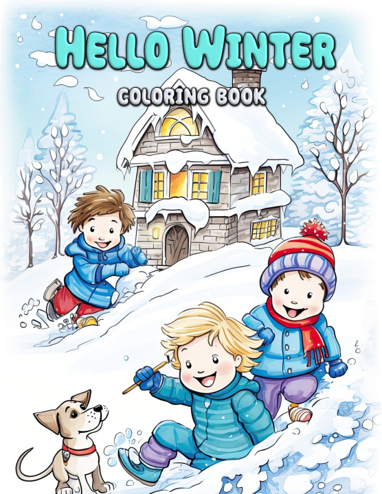 Kniha Hello Winter Coloring Book Laura Seidel