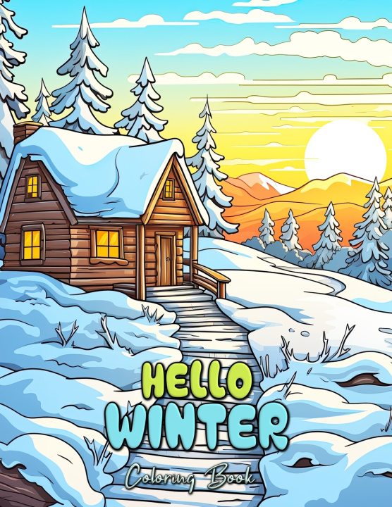 Kniha Hello Winter Coloring Book Laura Seidel