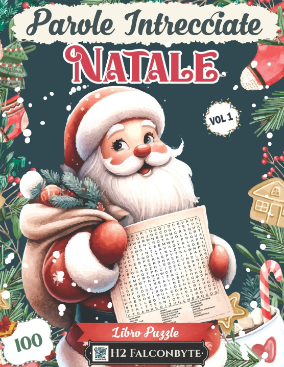 Knjiga 100 Natale Parole Intrecciate Libro Puzzle Vol 1 H2 Falconbyte
