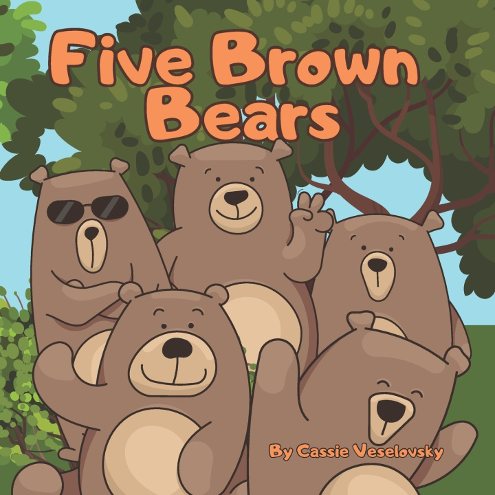 Kniha Five Brown Bears Cassie Veselovsky