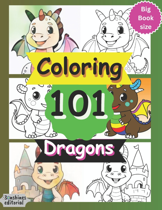 Book Coloring 101 Dragons Karls Richs Harrypson